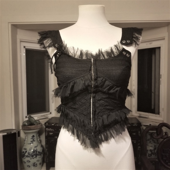 Lip Service Tops - SOLD Lip Service Quoth the Raven Decay Garden Top
